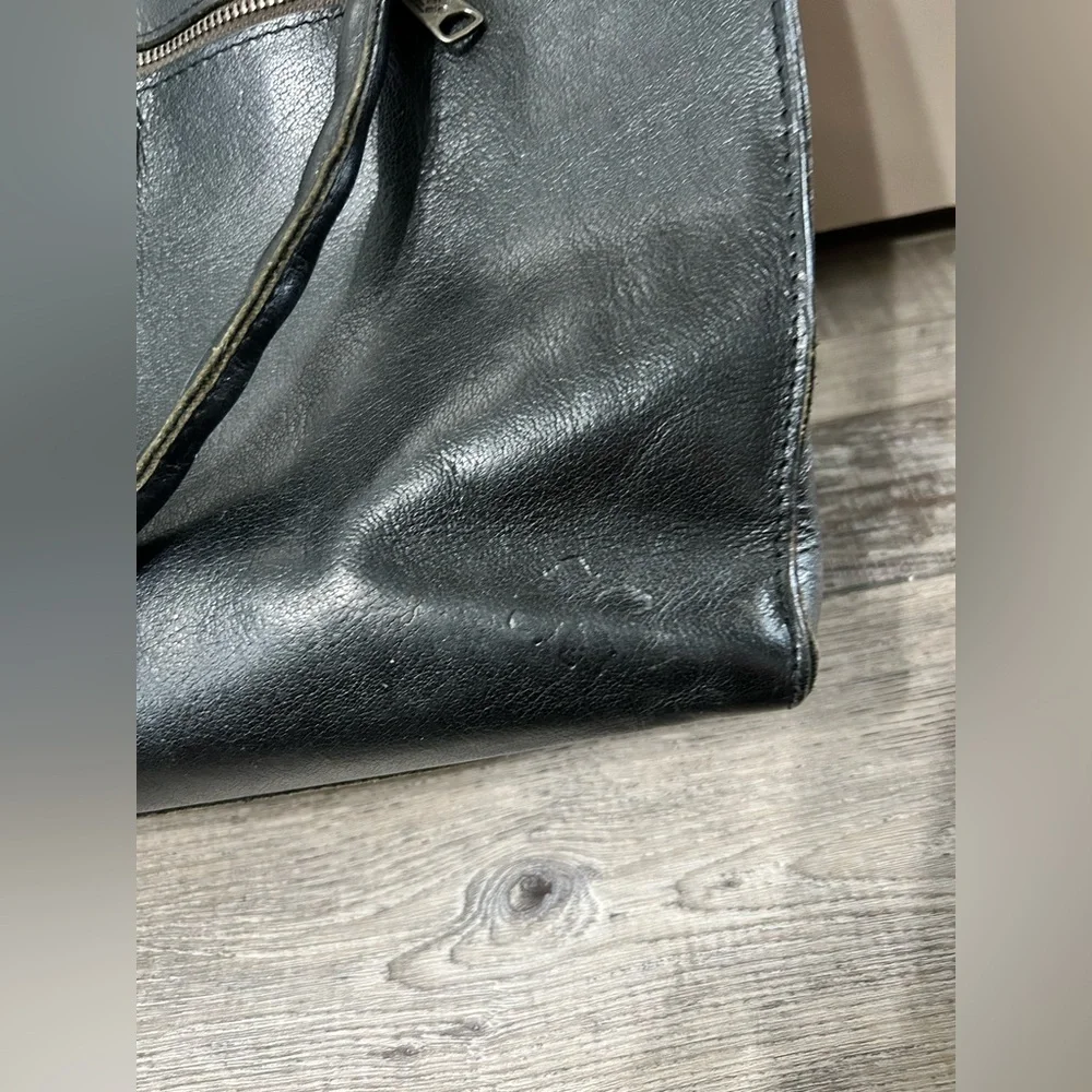 Patricia Nash Zancona Tote handbag featured with silver gold & bronze studs blk